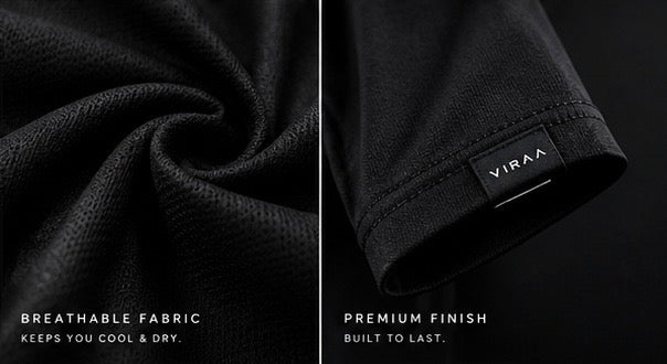 VIRAA Performance Training T-Shirt - Black