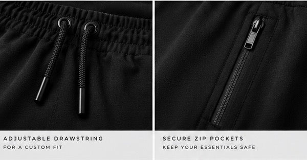 VIRAA Motion Straight-Fit Track Pants - Black